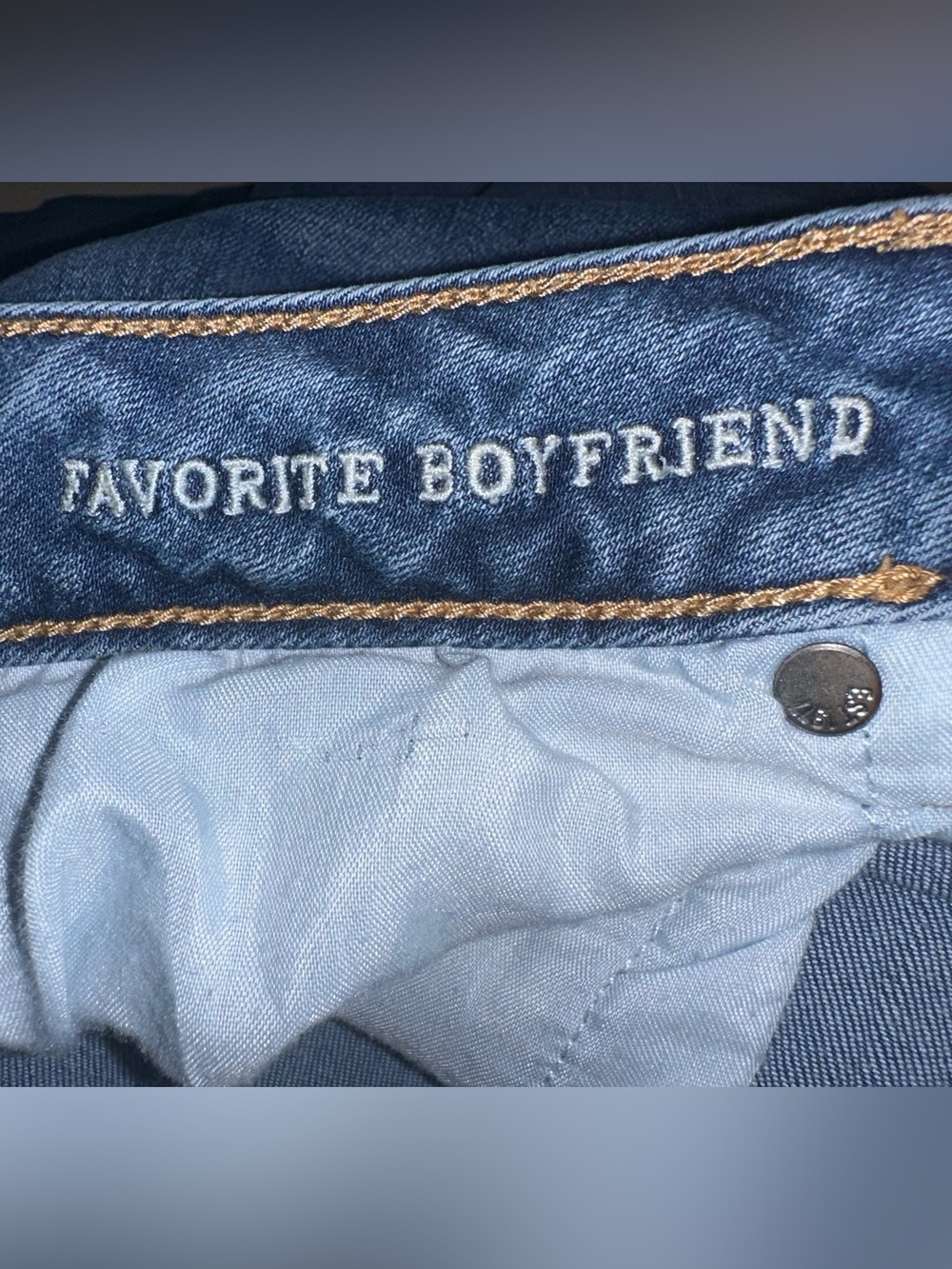 American Eagle Women’s Size 18 Jeans Favorite Boyfriend Blue Denim Medium Wash - Picture 4 of 8
